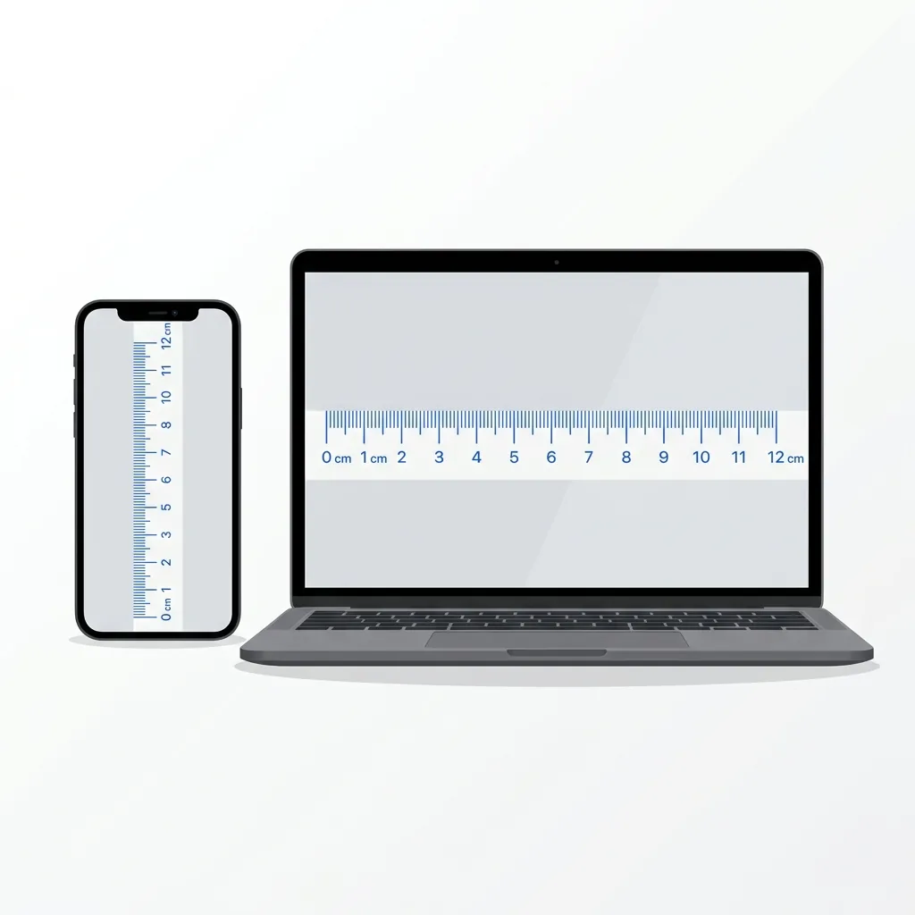 Règle en ligne sur téléphone et ordinateur